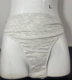 Culotte échancré en coton gris Taille L