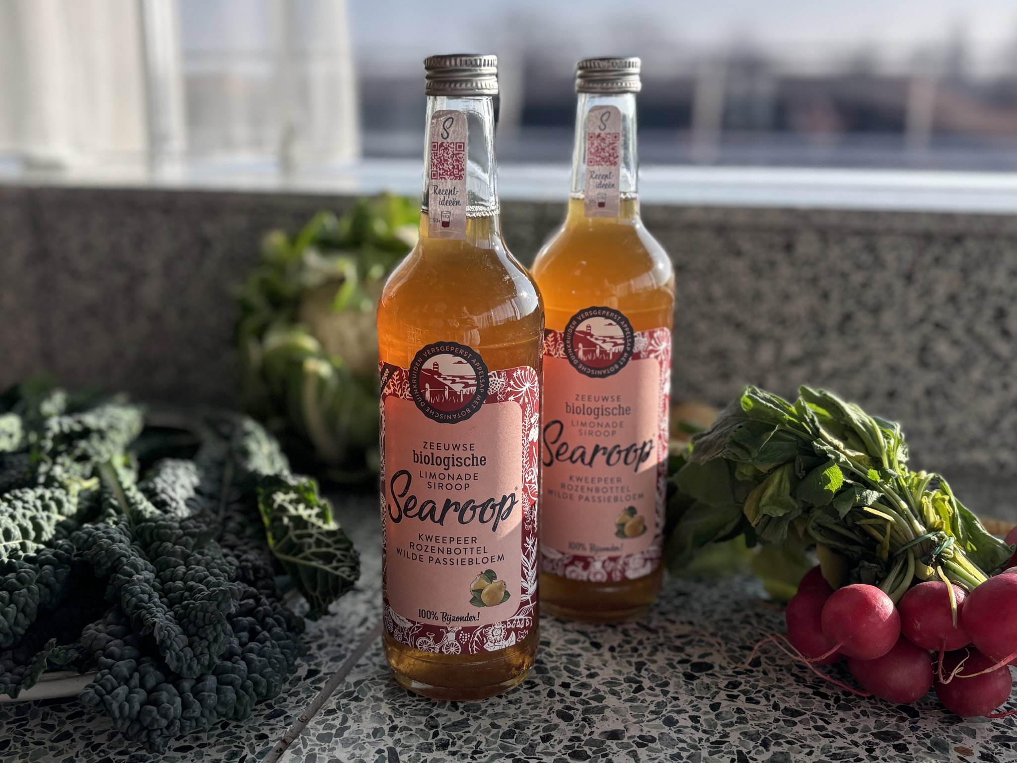Searoop Kweepeer, Rozenbottel & Wilde Passiebloem 500ML_2