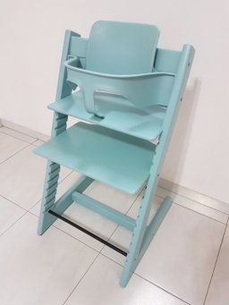 Grow With Me High Chair – Aqua Blue | Inspired by Stokke Tripp Trapp