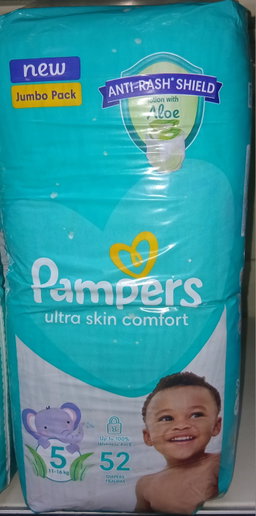Pampers Nappies N5 11-16kg 52'S