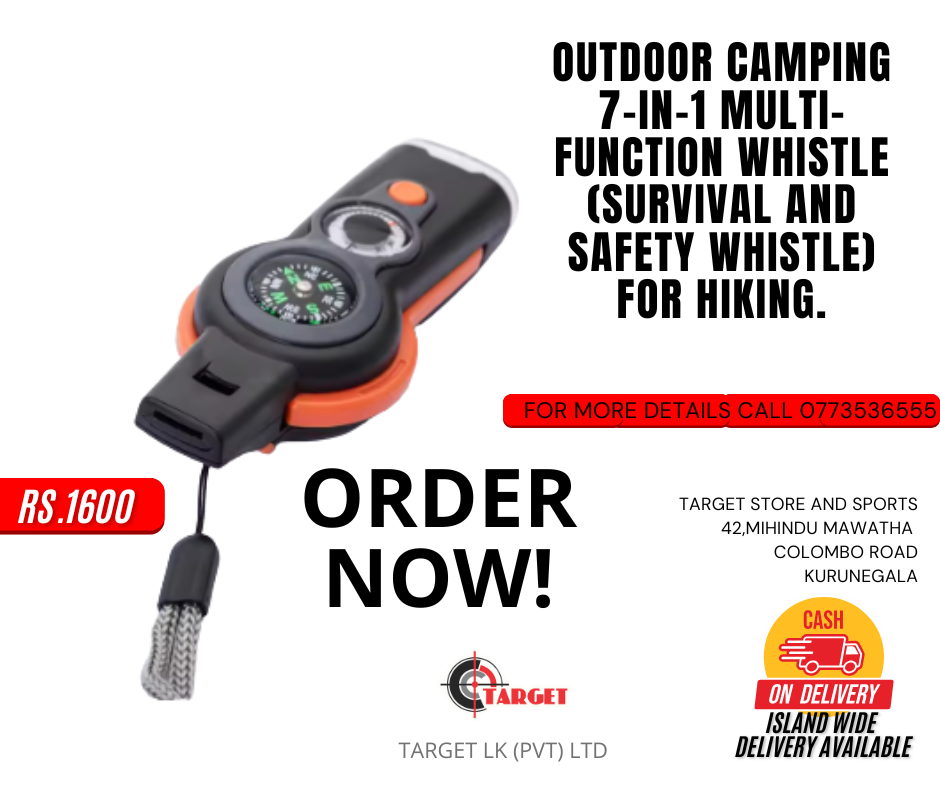 Outdoor Camping 7-In-1 Multi-Function Whistle (Survival and Safety Whistle) For Hiking._3