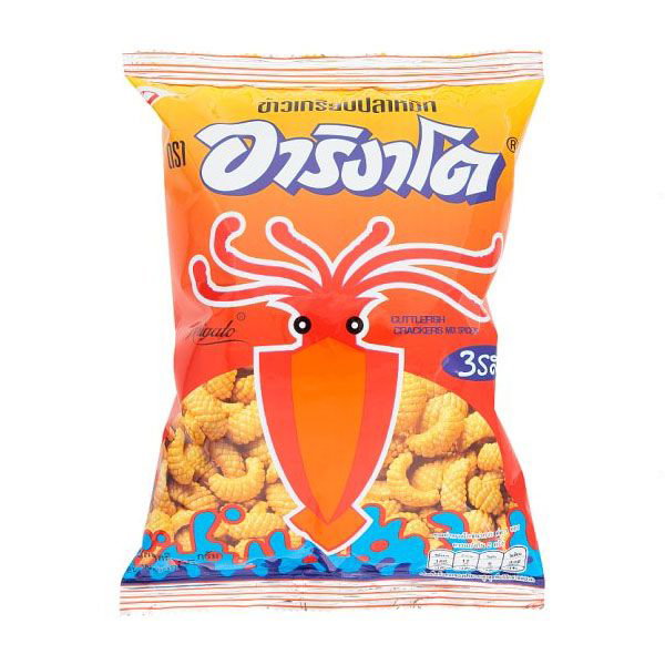 Arigato Cuttlefish Crackers Mix Spice 50gm_0