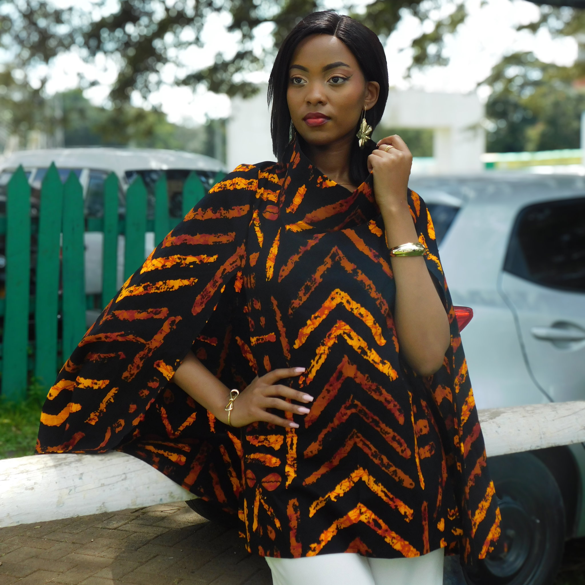 Mwanzo Cape (Lite)  - Black / Orange _1