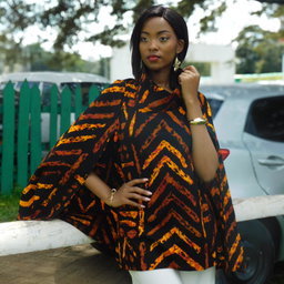 Mwanzo Cape (Lite)  - Black / Orange 