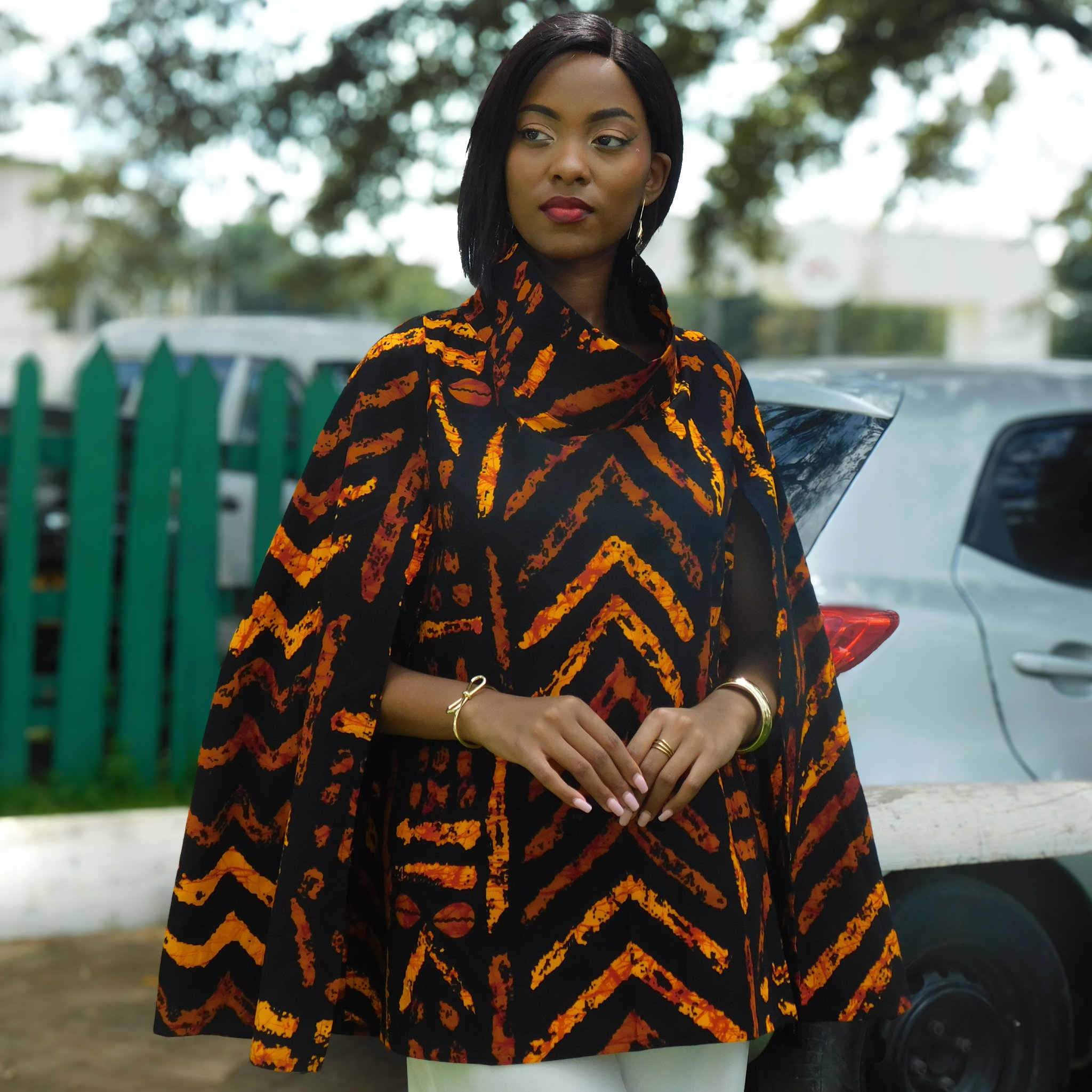 Mwanzo Cape (Lite)  - Black / Orange _0