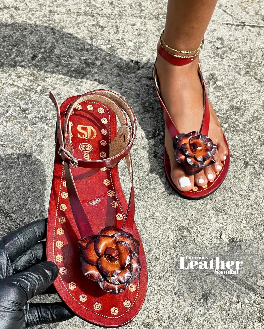 Spiced Mahogany Sandals_0