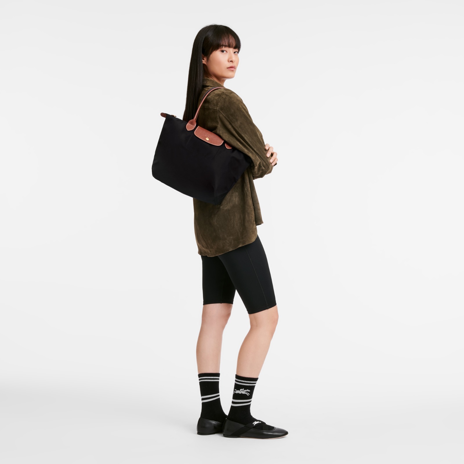 LONGCHAMP LE PLIAGE CLASSIC MEDIUM LONGHANDLE_0