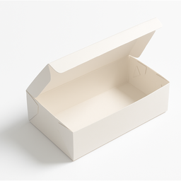 White Snack Box ( 6.69"L x 4" W x 2.5" H)