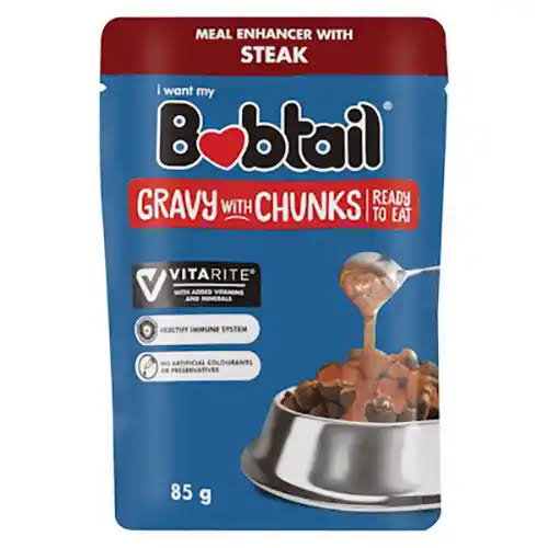 Bobtail Gravy Chunks Steak Flav. 85gr_0