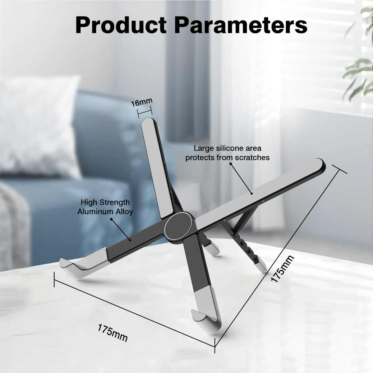 Basix Adjustable Portable Laptop stand_2
