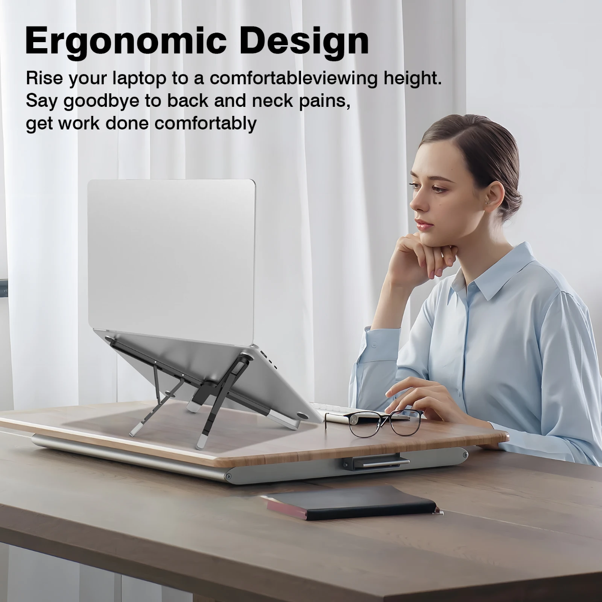 Basix Adjustable Portable Laptop stand_3