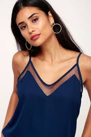 Tank Top Navy Blue Taille L
