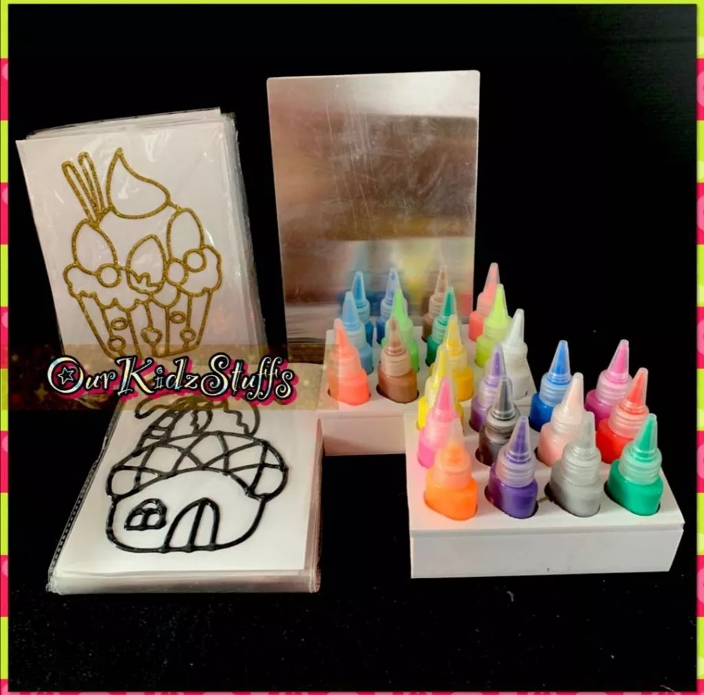 24‑Colour Oven‑Baked Window Art Kit – Fun Party Activity for Kids 4+_4