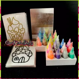24‑Colour Oven‑Baked Window Art Kit – Fun Party Activity for Kids 4+