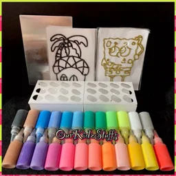 24‑Colour Oven‑Baked Window Art Kit – Fun Party Activity for Kids 4+
