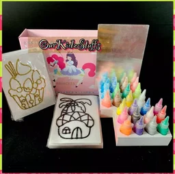 24‑Colour Oven‑Baked Window Art Kit – Fun Party Activity for Kids 4+