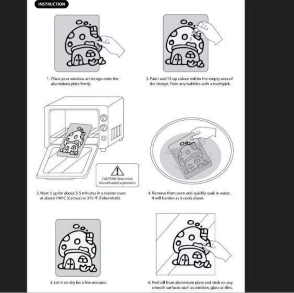 Glittery Oven-baked Window Art Kit_5