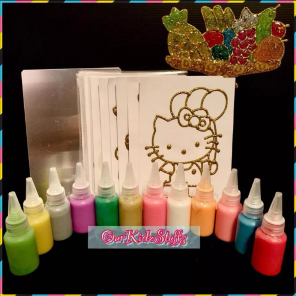 Glittery Oven-baked Window Art Kit