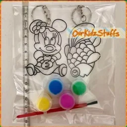 Kids DIY Suncatcher Keychain Painting Kit – Non‑Glitter, Age 3+, Perfect for Goodie Bags