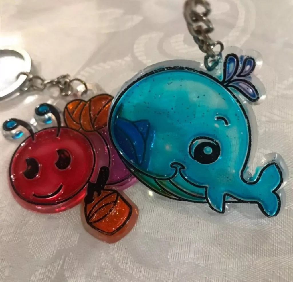 Kids DIY Suncatcher Keychain Painting Kit – Non‑Glitter, Age 3+, Perfect for Goodie Bags_4