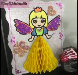 Beady Foam Clay Glittery Princess Display Boards Party Kit