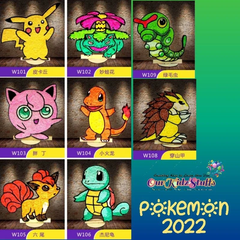 Beady Foam Clay Premium Deco Boards (Pokemon) _1