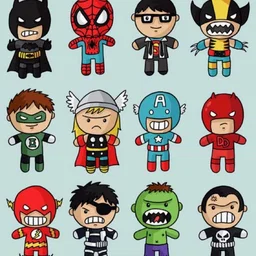 Beady Foam Clay Premium Deco Boards (Superhero) 