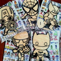 Beady Foam Clay Premium Deco Boards (Superhero) 