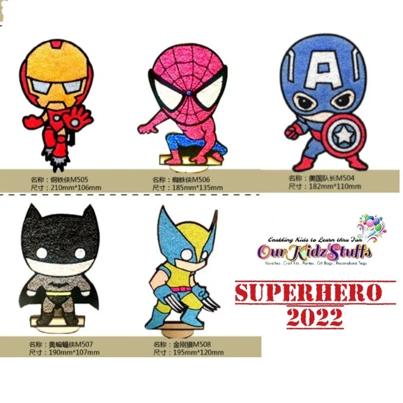 Beady Foam Clay Premium Deco Boards (Superhero) _3