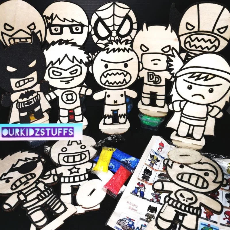 Beady Foam Clay Premium Deco Boards (Superhero) _5