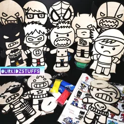 Beady Foam Clay Premium Deco Boards (Superhero) 