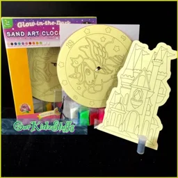 DIY Glow in Dark Sand Art Clock and Display Board Kit