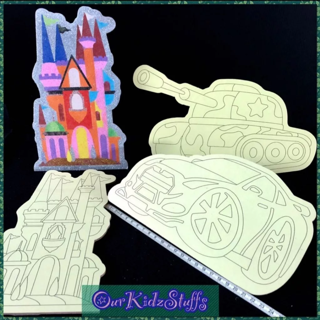 DIY Glow in Dark Sand Art Clock and Display Board Kit