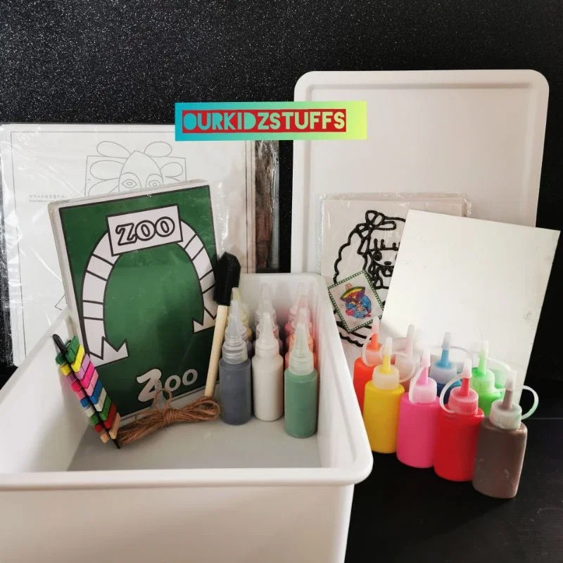 Children's DIY Sand Art and Glass Stickers Bundle