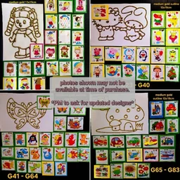 Children Baking Glass Stickers Templates (Window Art)