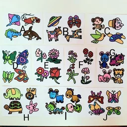 Children Baking Glass Stickers Templates (Window Art)