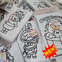 Children Baking Glass Stickers Templates (Window Art)