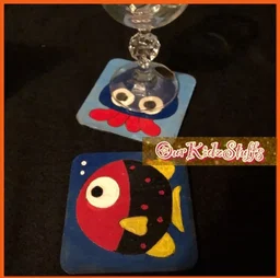 (Kids Art and Craft) DIY Sea Animal Coaster Painting Kit