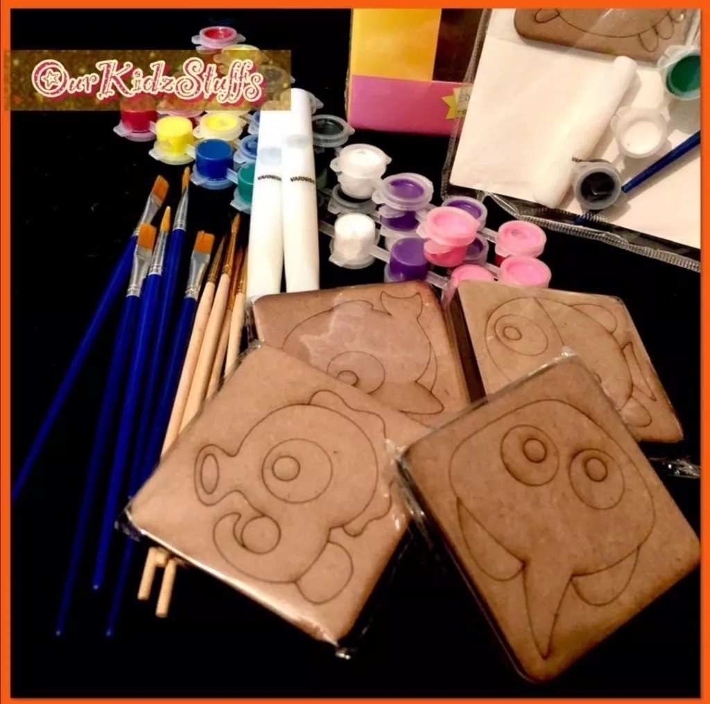 (Kids Art and Craft) DIY Sea Animal Coaster Painting Kit_6