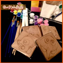 (Kids Art and Craft) DIY Sea Animal Coaster Painting Kit