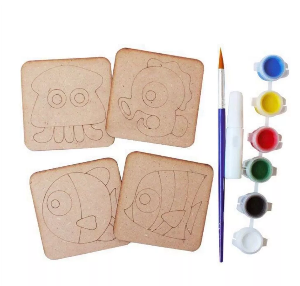 (Kids Art and Craft) DIY Sea Animal Coaster Painting Kit_5