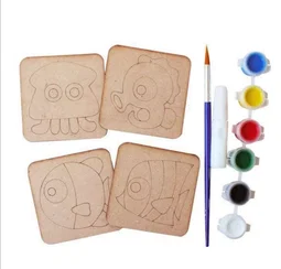 (Kids Art and Craft) DIY Sea Animal Coaster Painting Kit