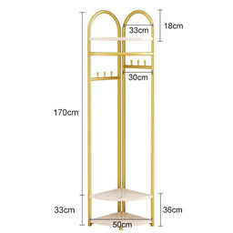 GOLD END CORNER ROOM SHELF