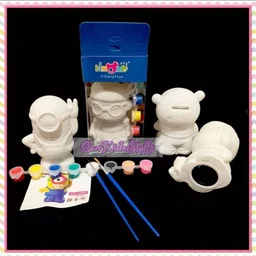 Children’s DIY Piggybank Coin Bank Painting Kit - Small