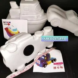 Medium Size Silicon Piggy Bank Painting (16-20cm) Boys Edition