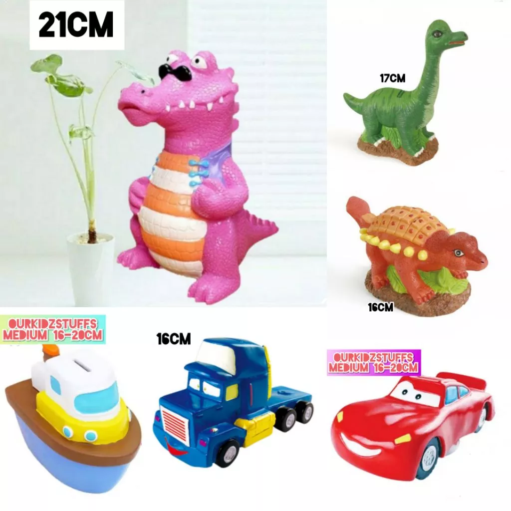 Medium Size Silicon Piggy Bank Painting (16-20cm) Boys Edition_6