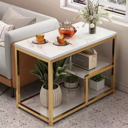 MARBLE GOLD TABLE SERIES - RECTANGLE 60CM (MEJA DEKO)