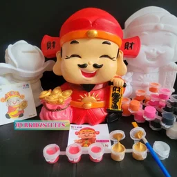 DIY God of Fortune CNY Piggybank Painting