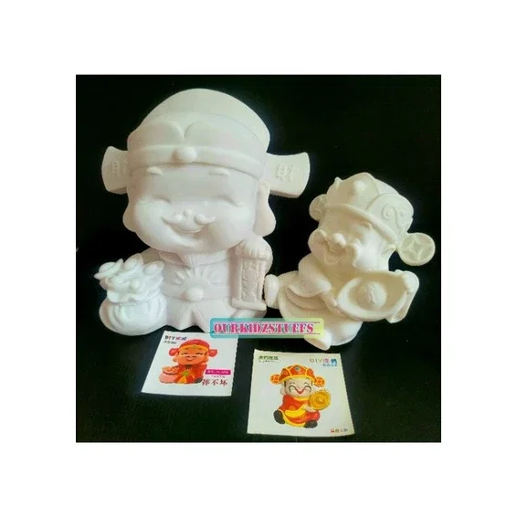 DIY God of Fortune CNY Piggybank Painting_2