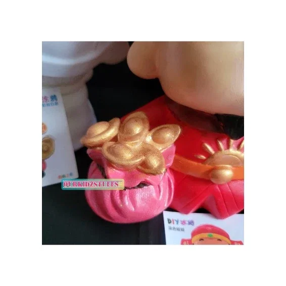 DIY God of Fortune CNY Piggybank Painting_3